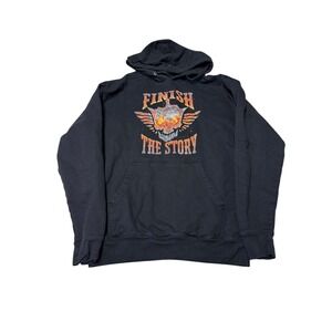 WWE American Nightmare Cody Rhodes "Finish The Story" Black Hoodie Men's Size M